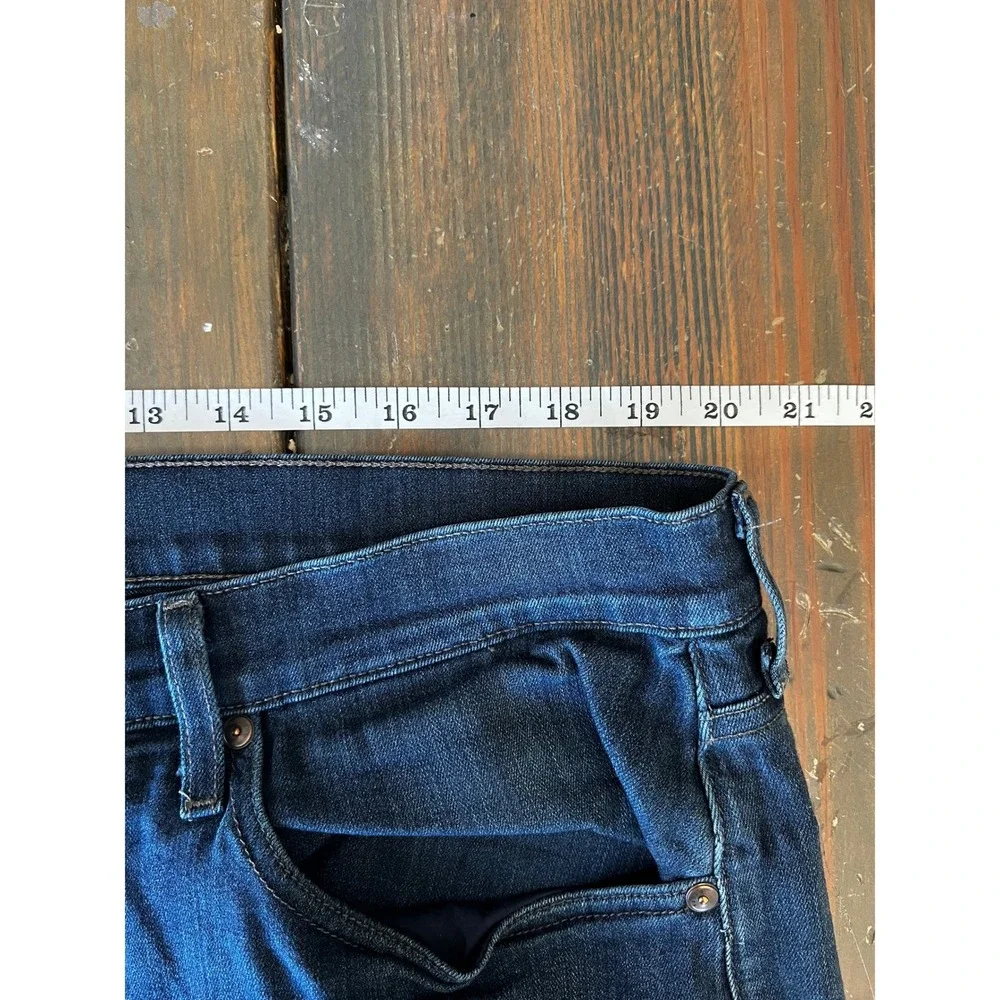 PAIGE Federal Dark Wash Denim Jeans 38x32 Straight Leg Stretch - Picture 6 of 10